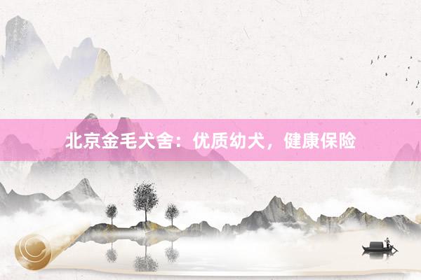北京金毛犬舍：优质幼犬，健康保险